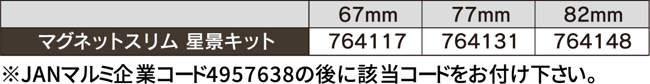 マグネットスリムフィルターに「星景キット」登場！6/21（金）より発売開始！