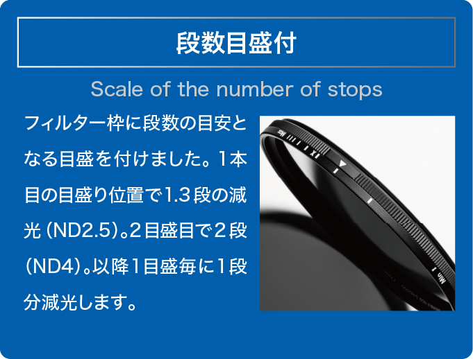 10月11日（金）DHG SUPER VARIABLE ND2.5-500発売！ND2.5〜ND500の範囲で減光量を無段階かつ正確に調整できる可変NDフィルター。一眼動画のマストアイテム＆ファーストチョイス！